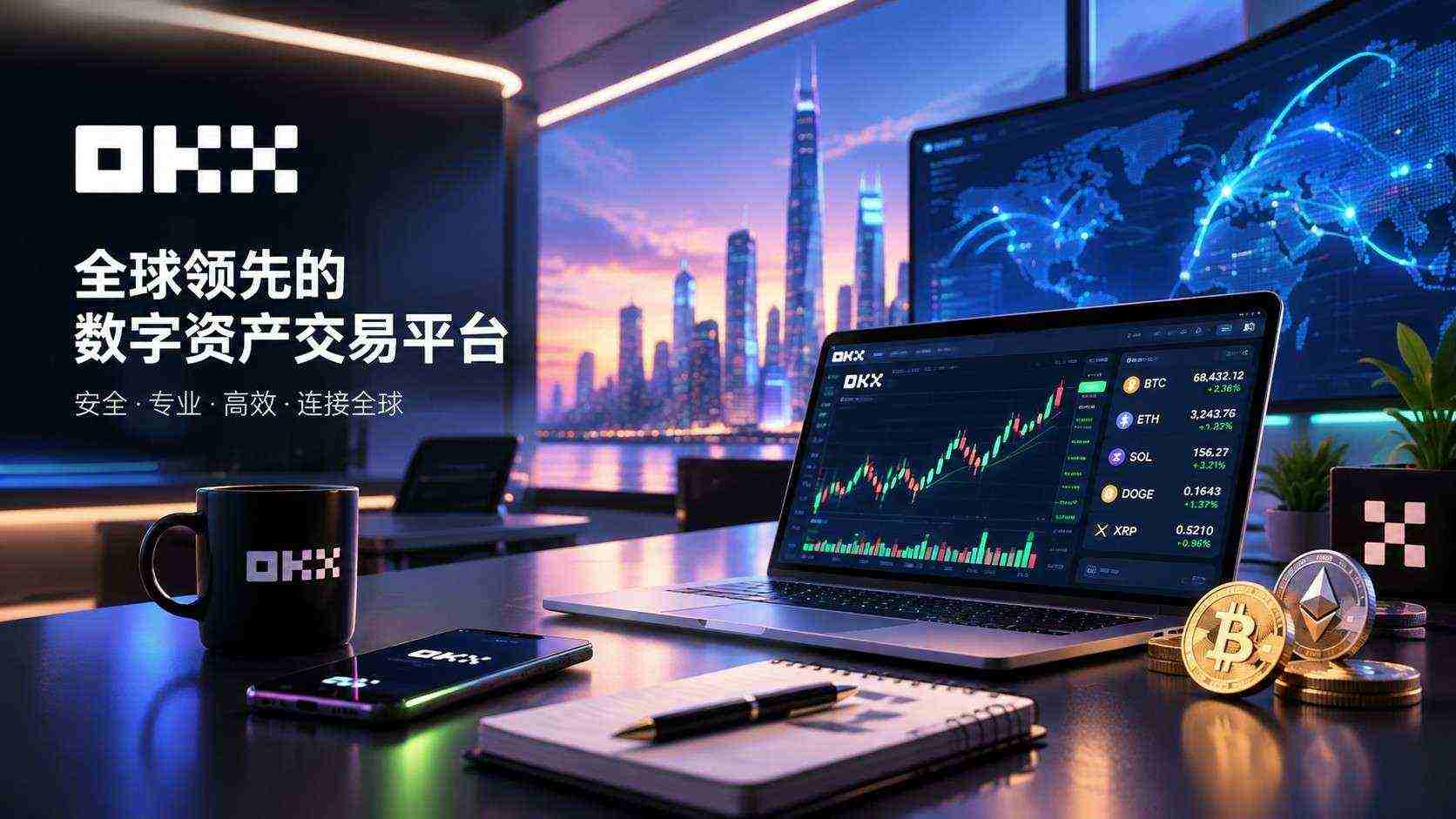 OK 交易平台官方客户端下载入口 支持数字资产实时交易与资产管理 操作记录界面
